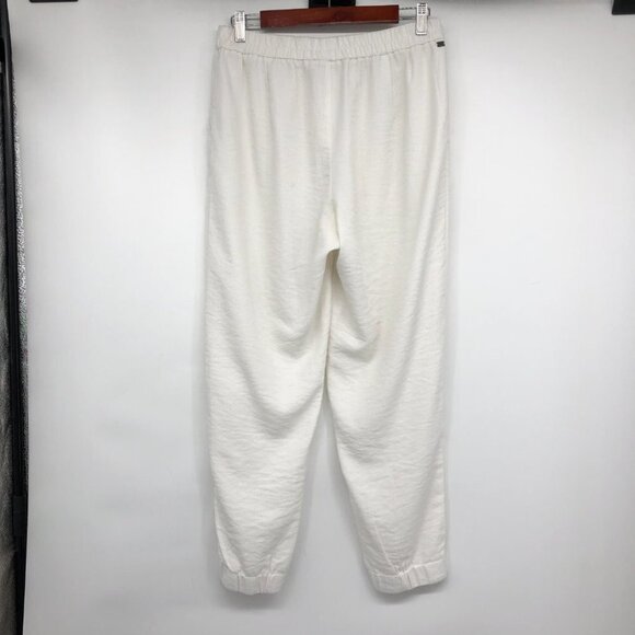 Monk & Lou White loungewear joggers Sweatpants Pockets  size LG - Picture 3 of 16
